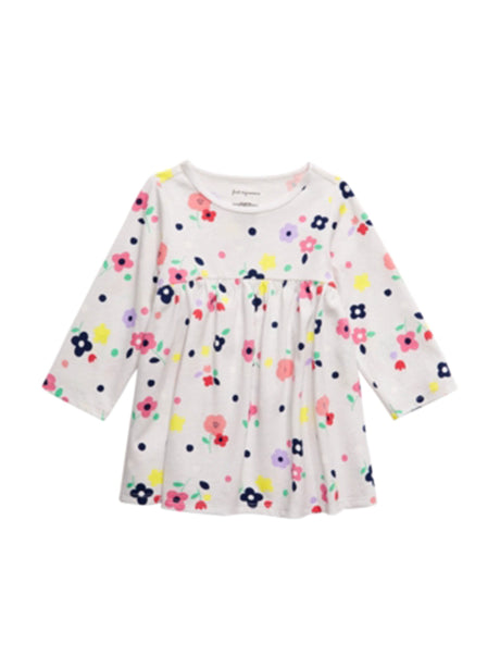 Image for Kids Girl's Floral Printed Tunic Top,White