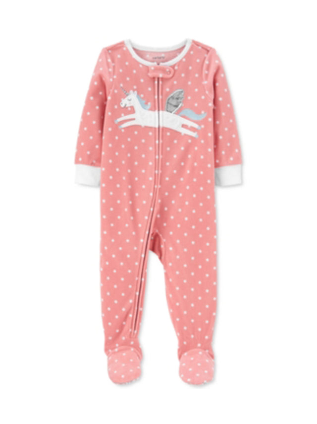 Image for Kids Girl's Graphic Embroidered Polka Dots Jumpsuit,Pink