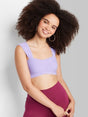 Image for Women's Ribbed Sweater Bra Top,Light Purple