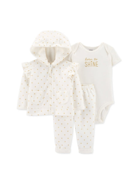 Image for Kids Girl's Polka Dots Top & Bottom Set,White