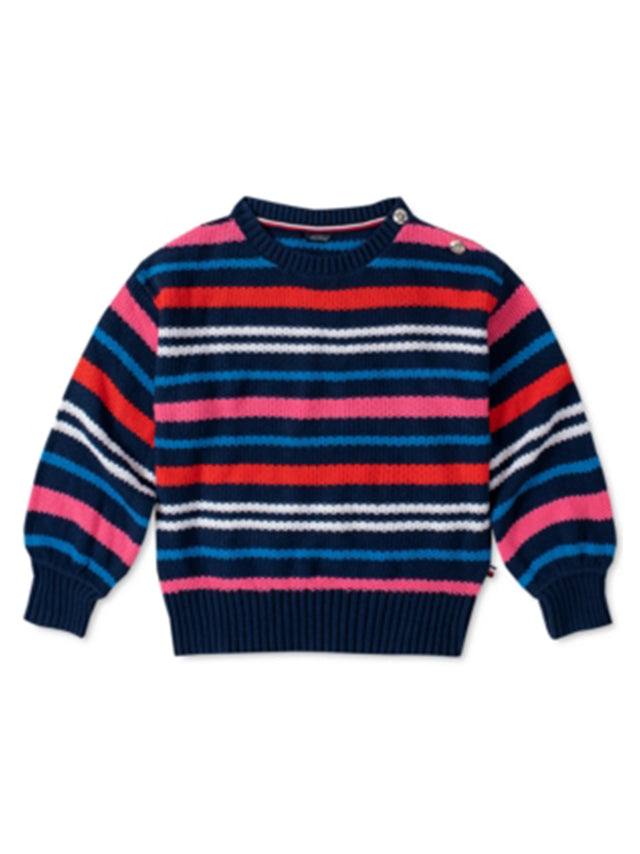 Image for Kids Girl's Striped Sweater,Multi