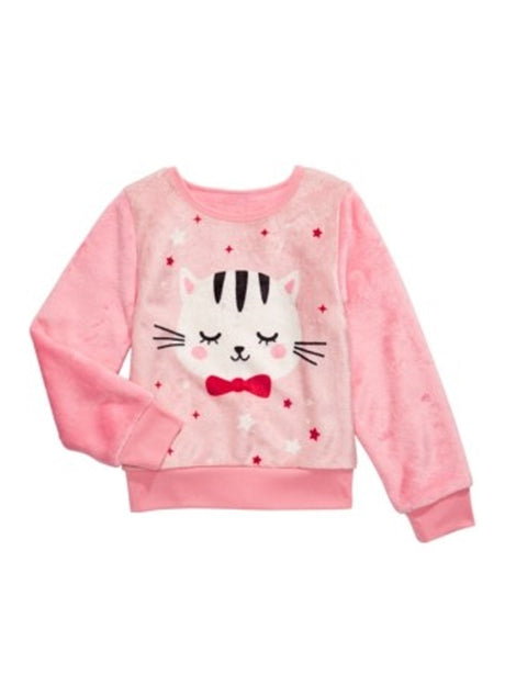 Image for Kids Girl's Graphic Embroidered Sleepwear Top,Pink