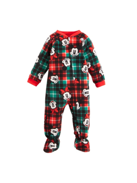 Image for Kids Boy's Graphic Printed Plaid Jumpsuit,Red/Green