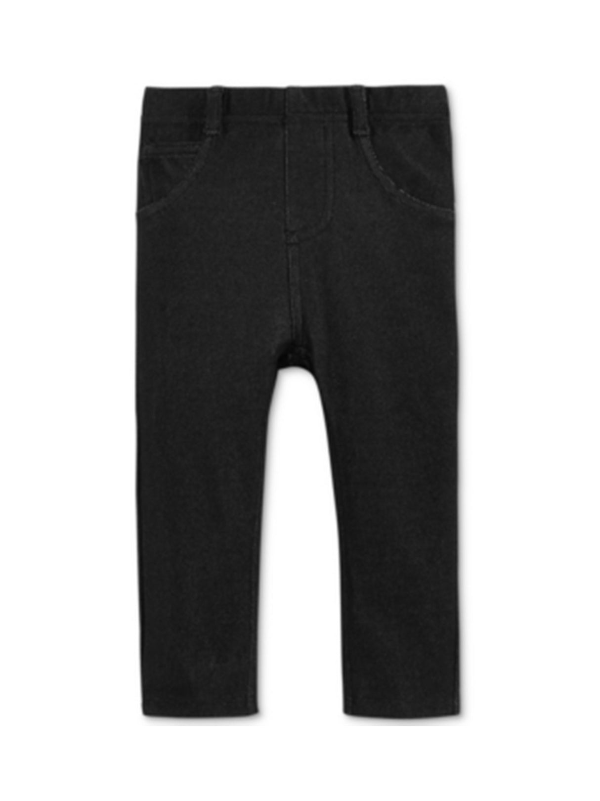 Image for Kids Girl's Plain Solid Jeggings,Black