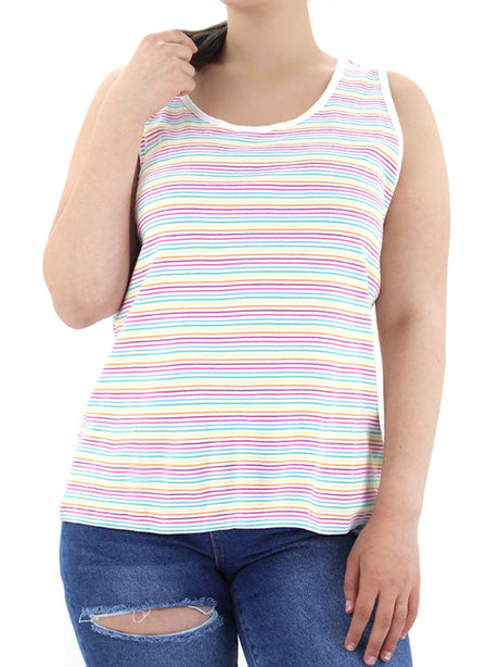 Image for Women's Striped Tank Top,Multi