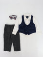 Image for Kids Boy's 3 Pcs Polka Dot Top & Bottom Set,Multi