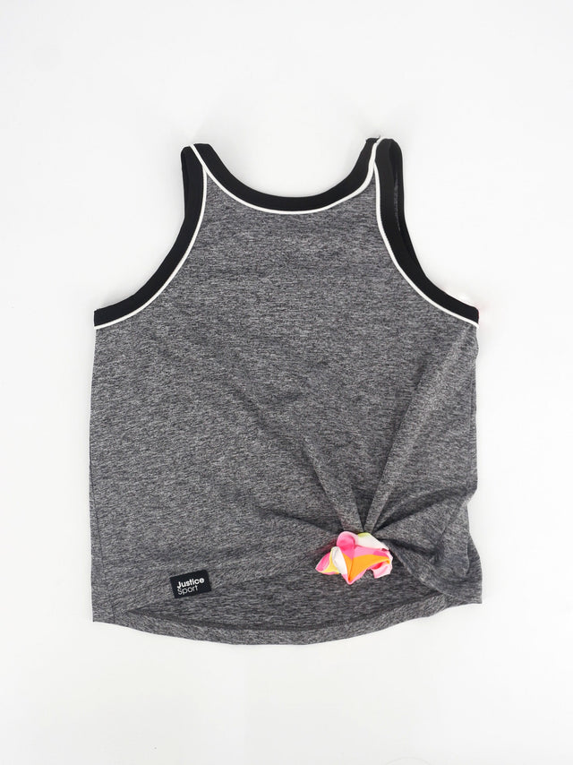 Image for Kids Girl's Brand Logo Printed Sport Tank Top,Grey