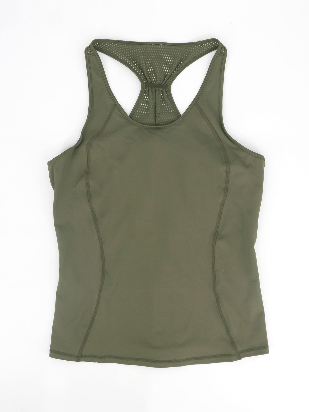 Image for Women's Plain Solid Sport Tank Top,Dark Olive