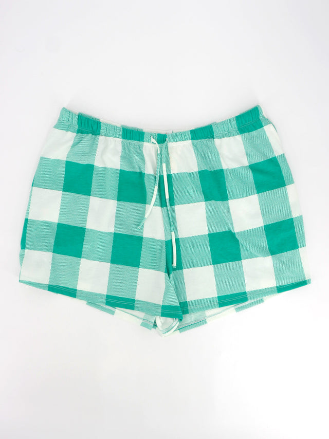 Image for Women's Plaid Sleepwear Short,Green