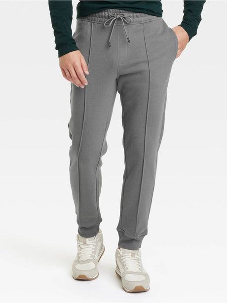 Image for Men's Tapered Fleece Joggers,Grey