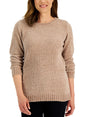 Image for Women's Plain Chenille Sweater,Beige