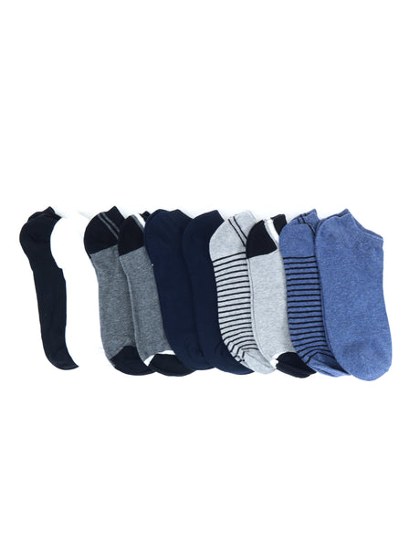 Image for Men's 10 Pair Striped Socks,Multi