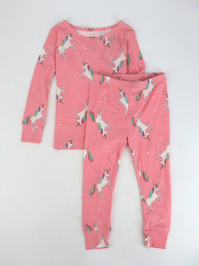 Image for Kids Girl's Graphic Printed Top & Bottom Sleepwear Set,Pink