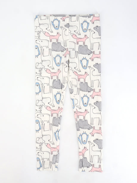 Image for Kids Girl's Graphic Printed Legging,White