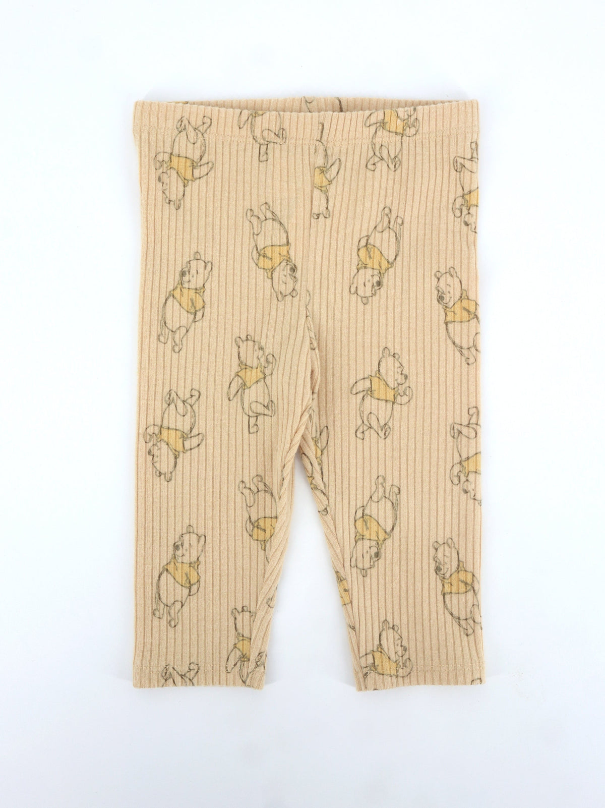 Image for Kids Girl's Graphic Printed Ribbed Legging,Yellow