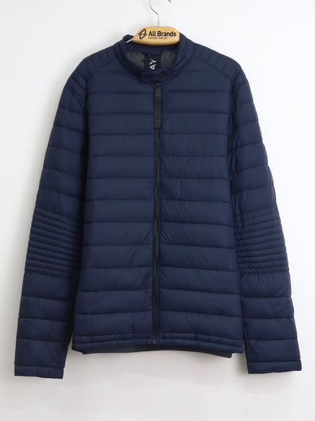 Image for Men's Plain Puffer Jacket,Navy