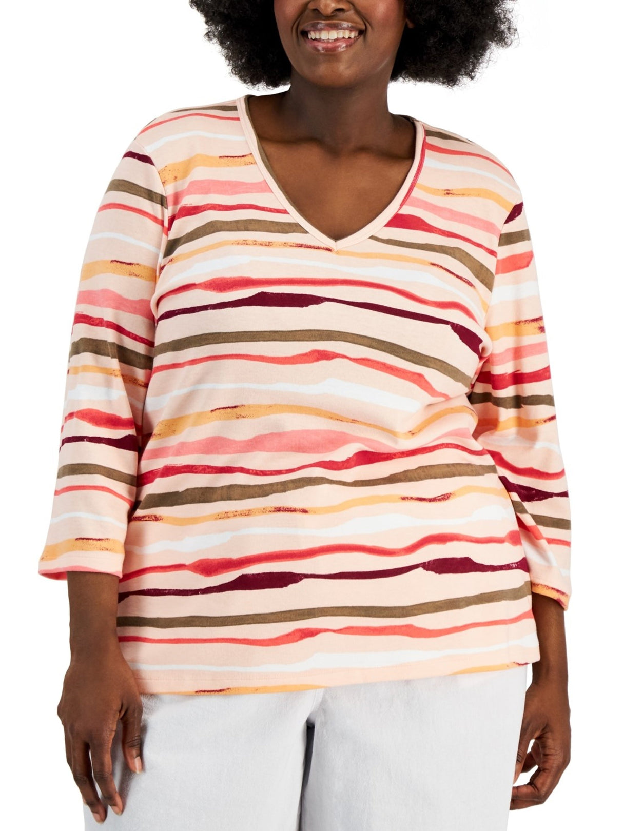 Image for Women's Striped Top,Multi