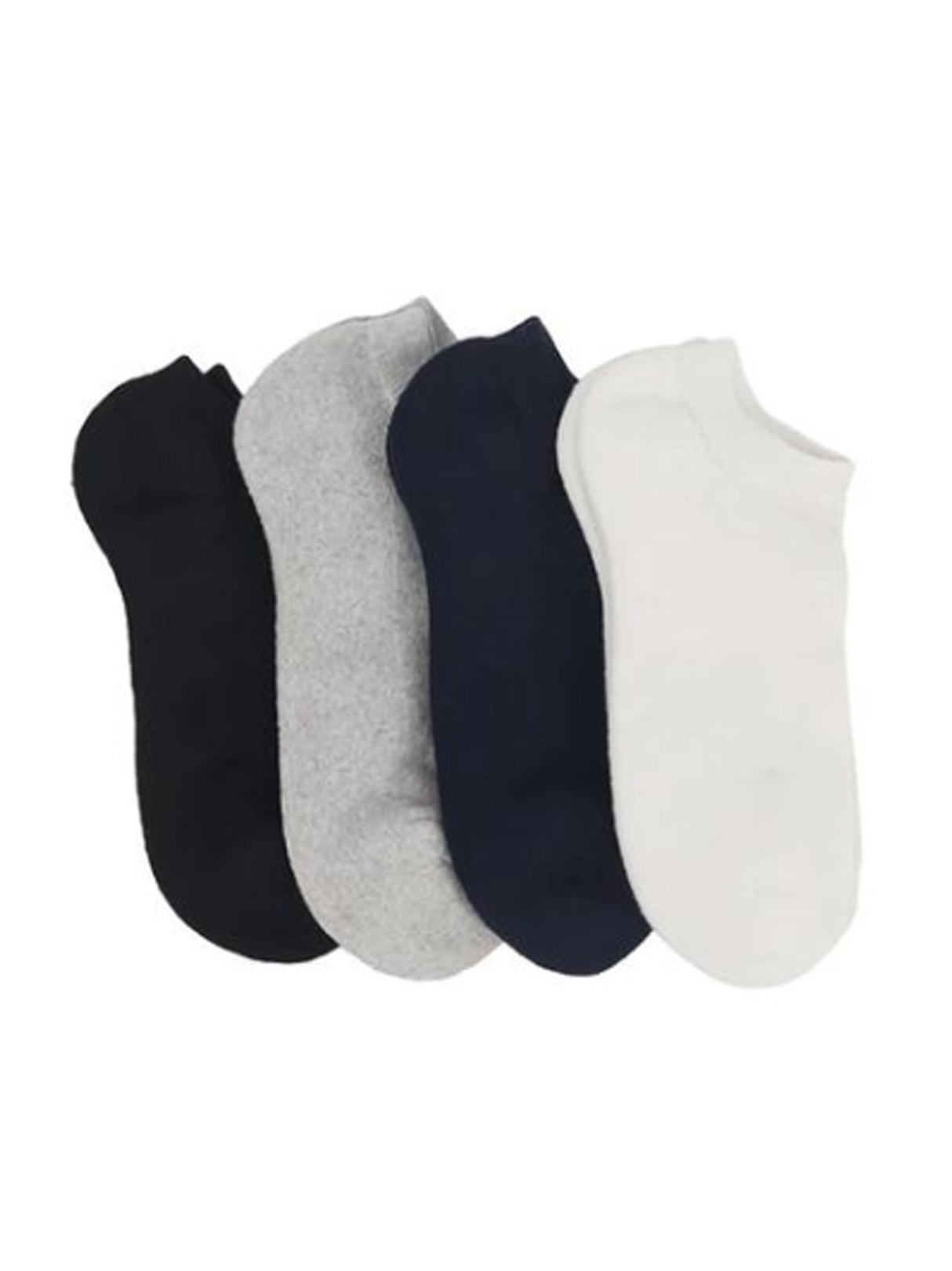 Image for Men's 4 Pair Plain Solid Thin Socks,Multi