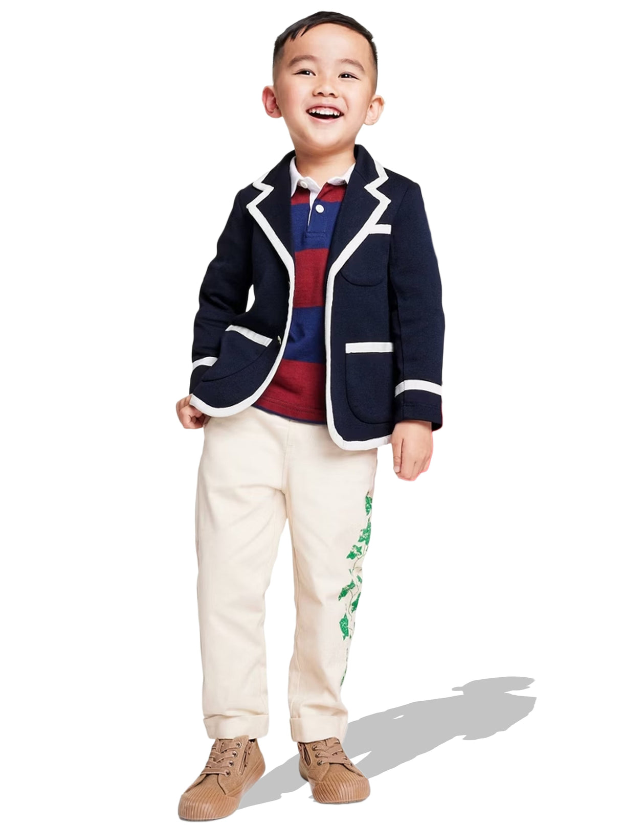 Image for Kids Boy's Textured Blazer,Navy