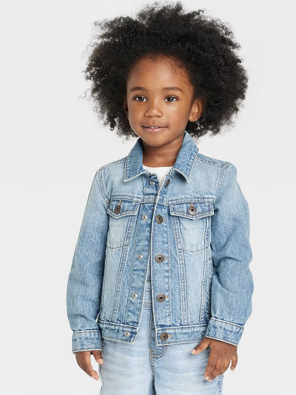 Image for Kids Boy'S Washed Denim Jacket,Light Blue