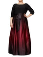 Image for Women's Ombre Evening Dress,Black/Red