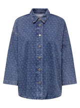 Image for Kids Girl's Polka Dots Denim Jacket,Blue