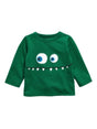 Image for Kids Boy's Graphic Embroidered Top,Green