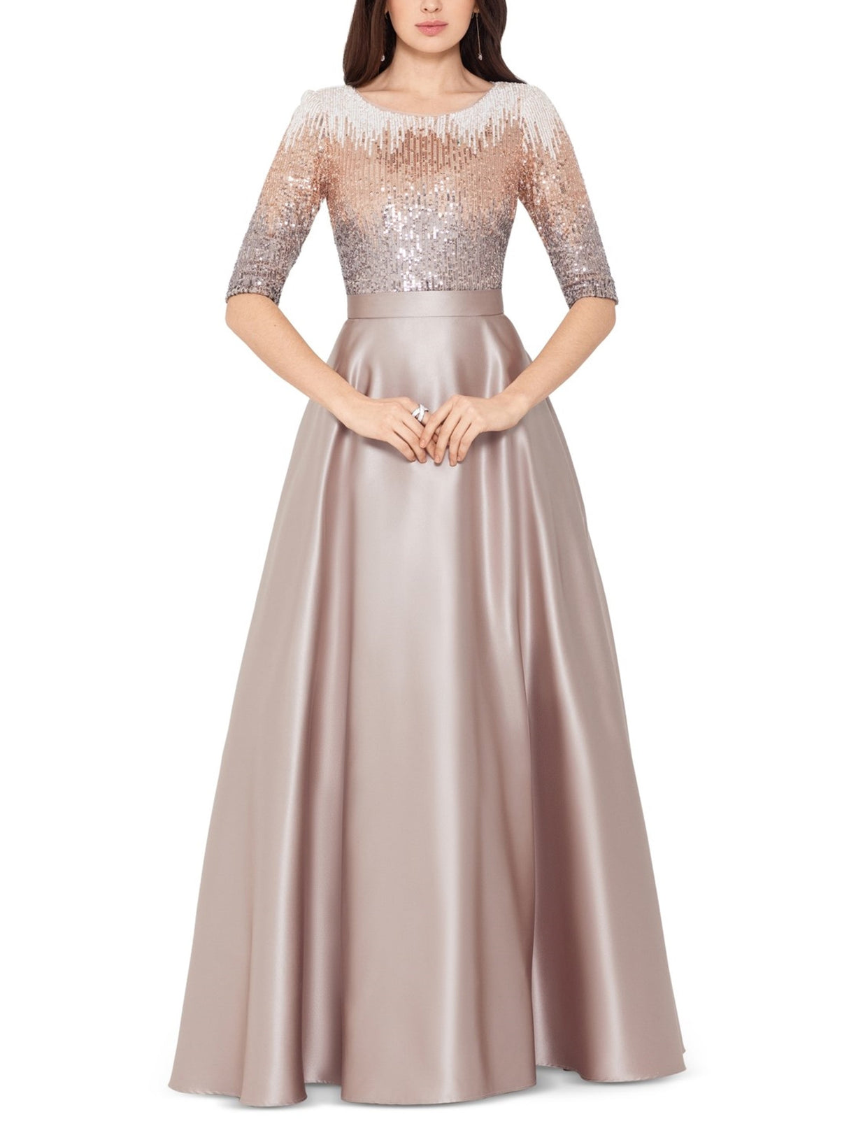 Women's Sequined Maxi Dress,Beige – All Brands Factory Outlet