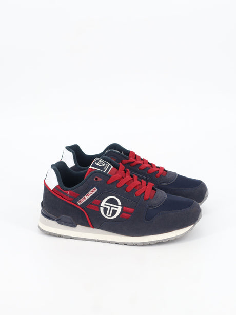 Image for Men's Brand Logo Embroidered Sneakers,Navy