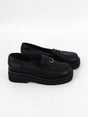 Image for Men's Textured Leather Slip On Shoes,Black