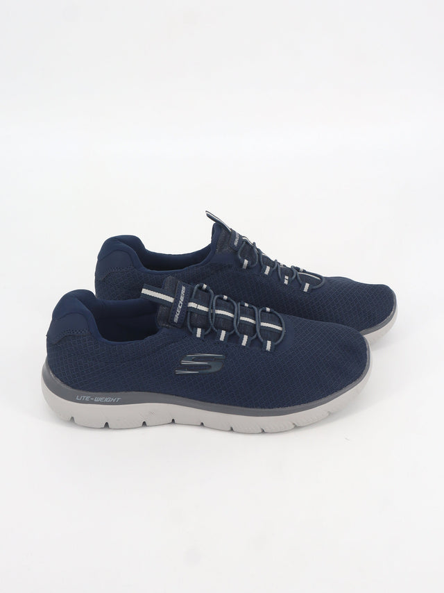 Image for Men's Brand Logo Printed Running Shoes,Navy