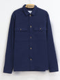 Image for Men's Textured Button Up Top,Navy