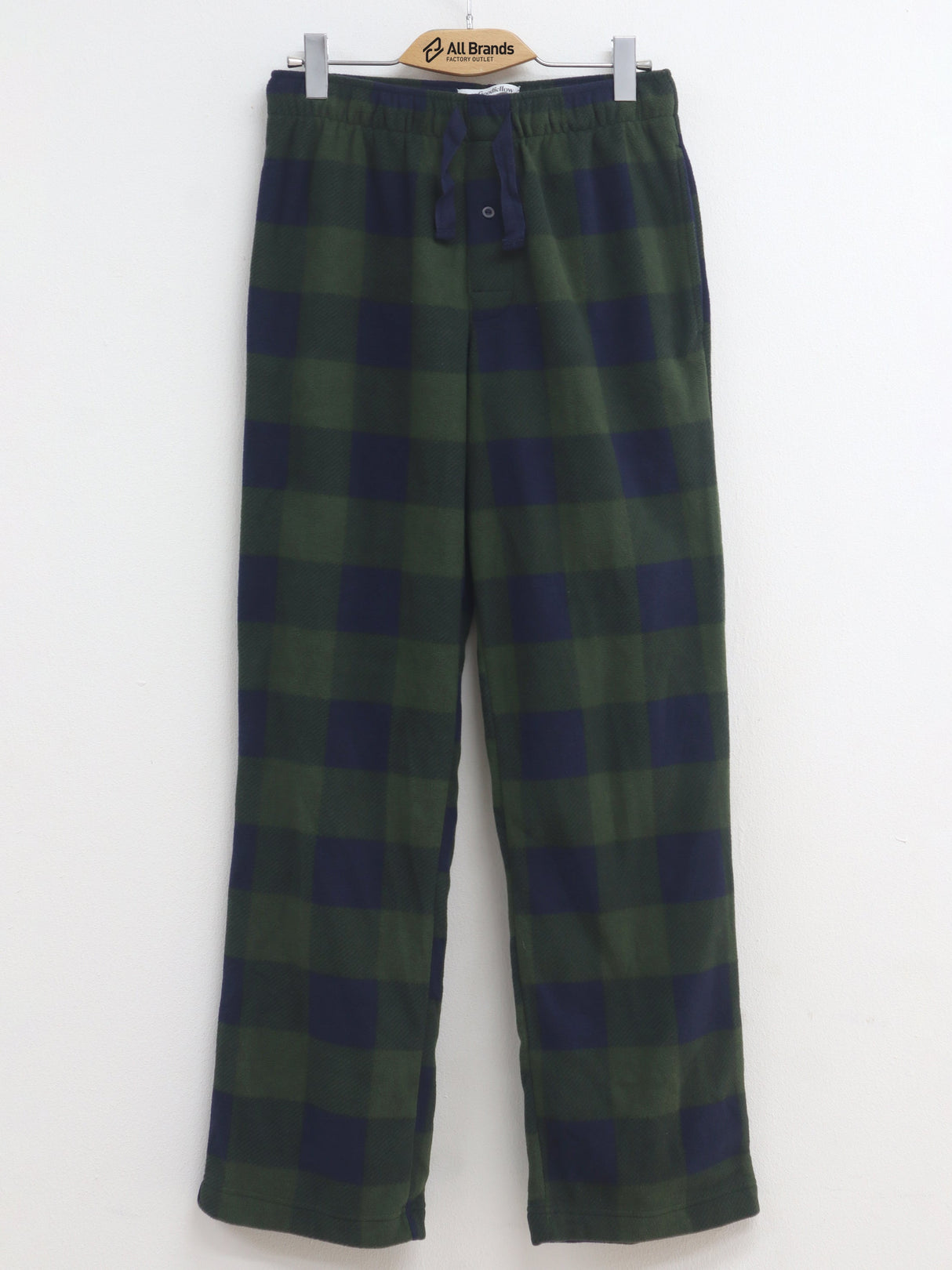 Image for Men's Plaid Sleepwear pant,Green/Navy