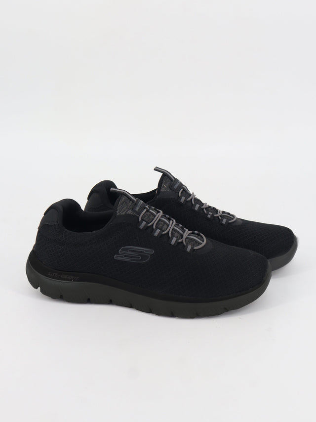 Image for Men's Brand Logo Printed Shoes,Black