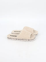 Image for Women's Faux Fur Slippers,Light Beige