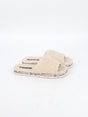 Image for Women's Faux Fur Slippers,Light Beige