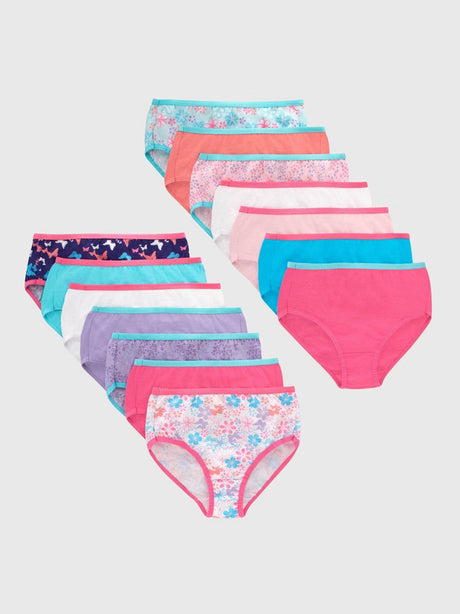 Image for Kids Girl's 15 Pcs Printed Briefs Set,Multi