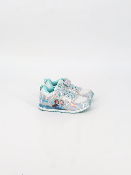 Image for Kids Girl's Graphic Printed Shoes,Silver/Mint