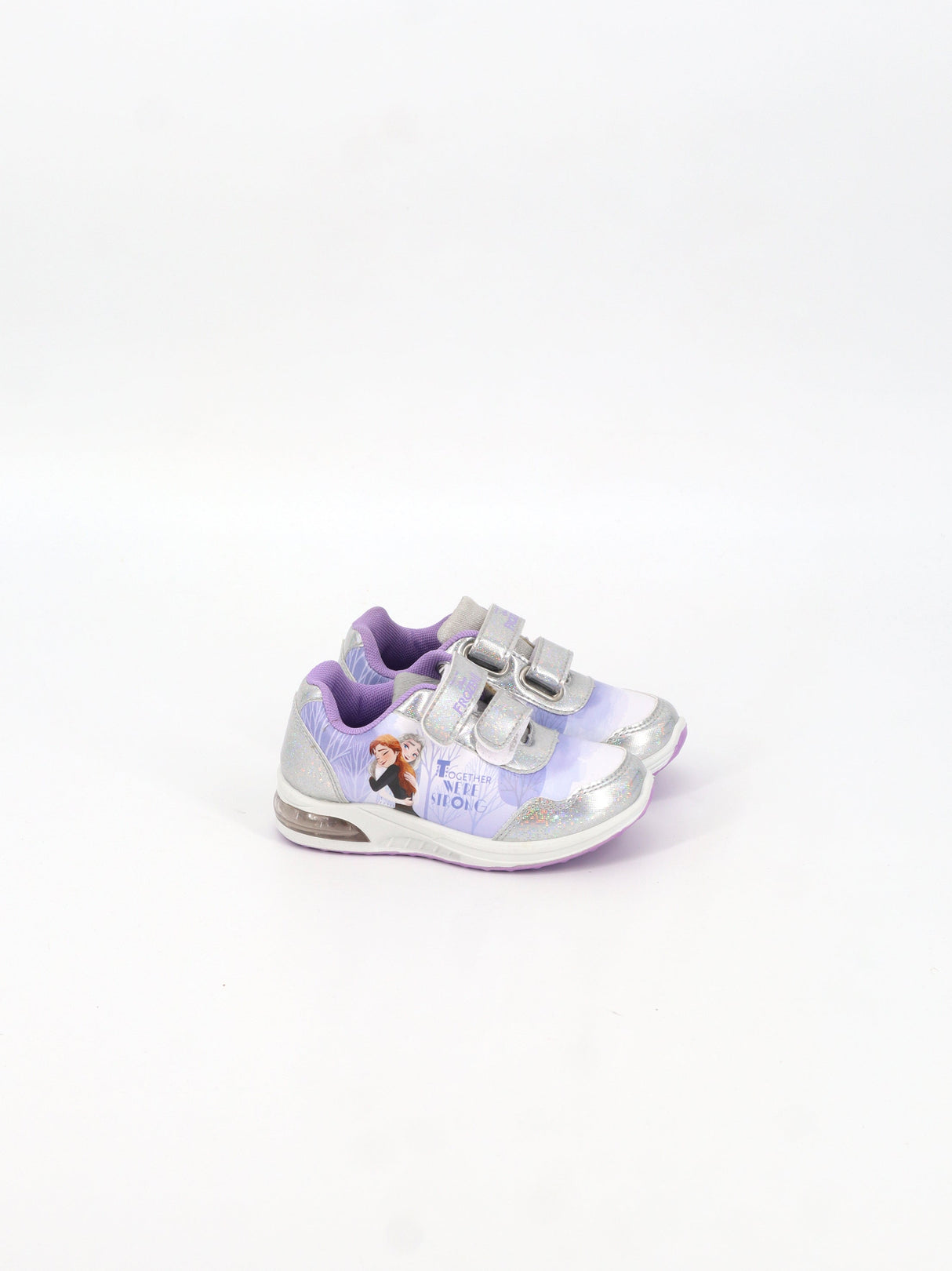 Image for Kids Girl's Graphic Printed Shoes,Silver/Light Purple