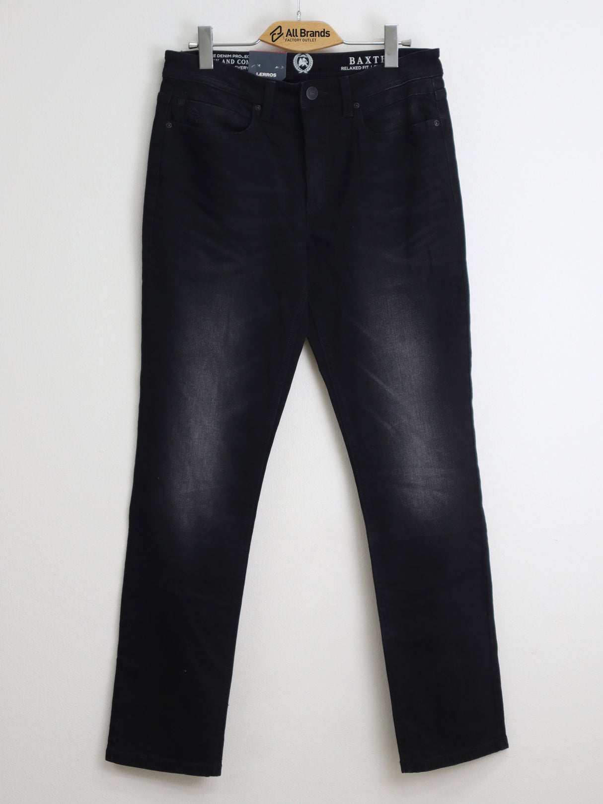 Image for Men's Washed Jeans,Black