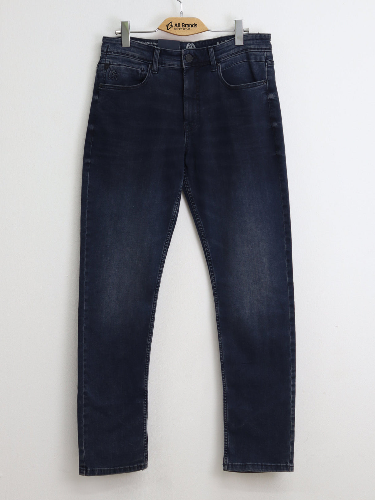 Image for Men's Washed Jeans,Dark Blue