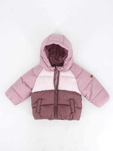 Image for Kids Girl's Colorblocked Puffer Jacket,Multi