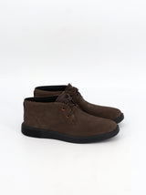 Image for Men's Plain Suede Leather Shoes,Dark Brown