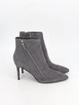 Image for Women's Suede Leather High Heels Ankle Boots,Grey