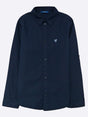 Image for Kids Boy's Brand Logo Embroidered Dress Shirt,Navy