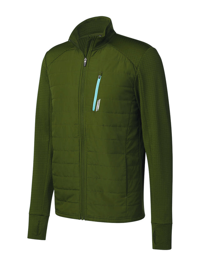Image for Men's Thermal Hybrid Sport Jacket,Olive