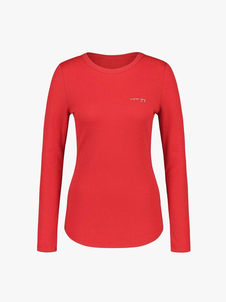 Image for Women's Embroidered Top,Red