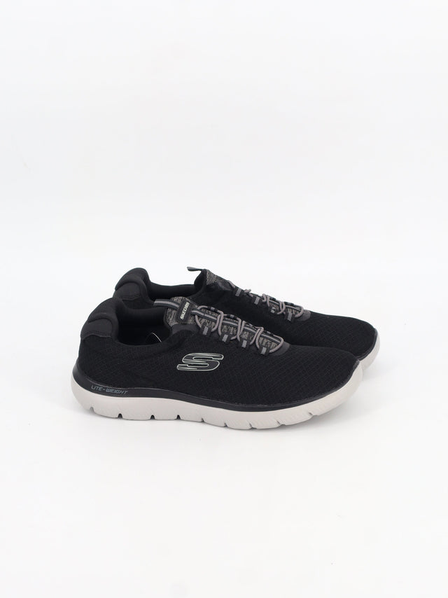 Image for Men's Brand Logo Printed Running Shoes,Black