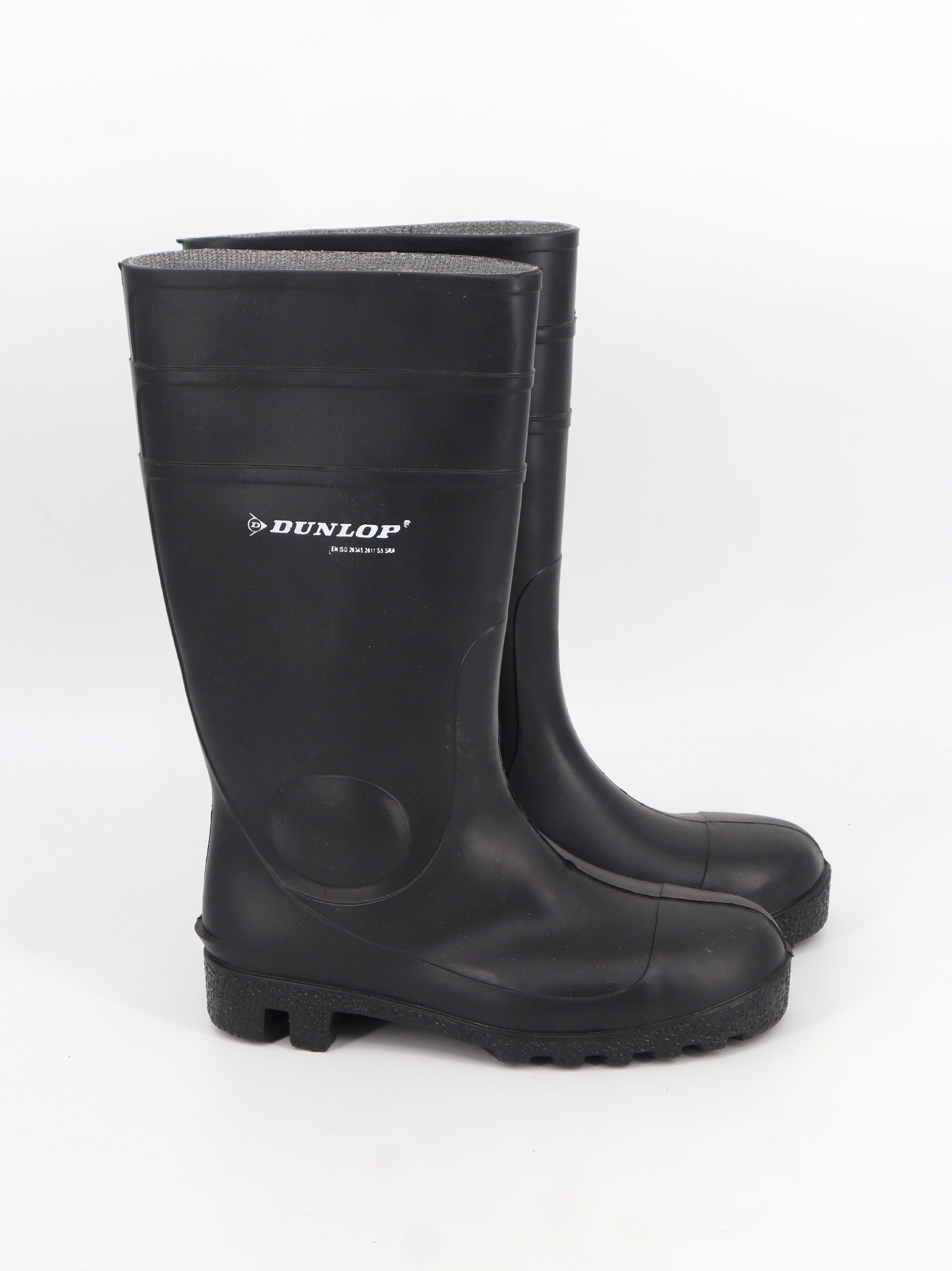 Men s Plain Rain Boots Black All Brands Factory Outlet
