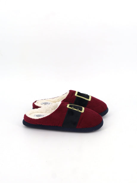 Image for Men's Textured Slippers,Burgundy